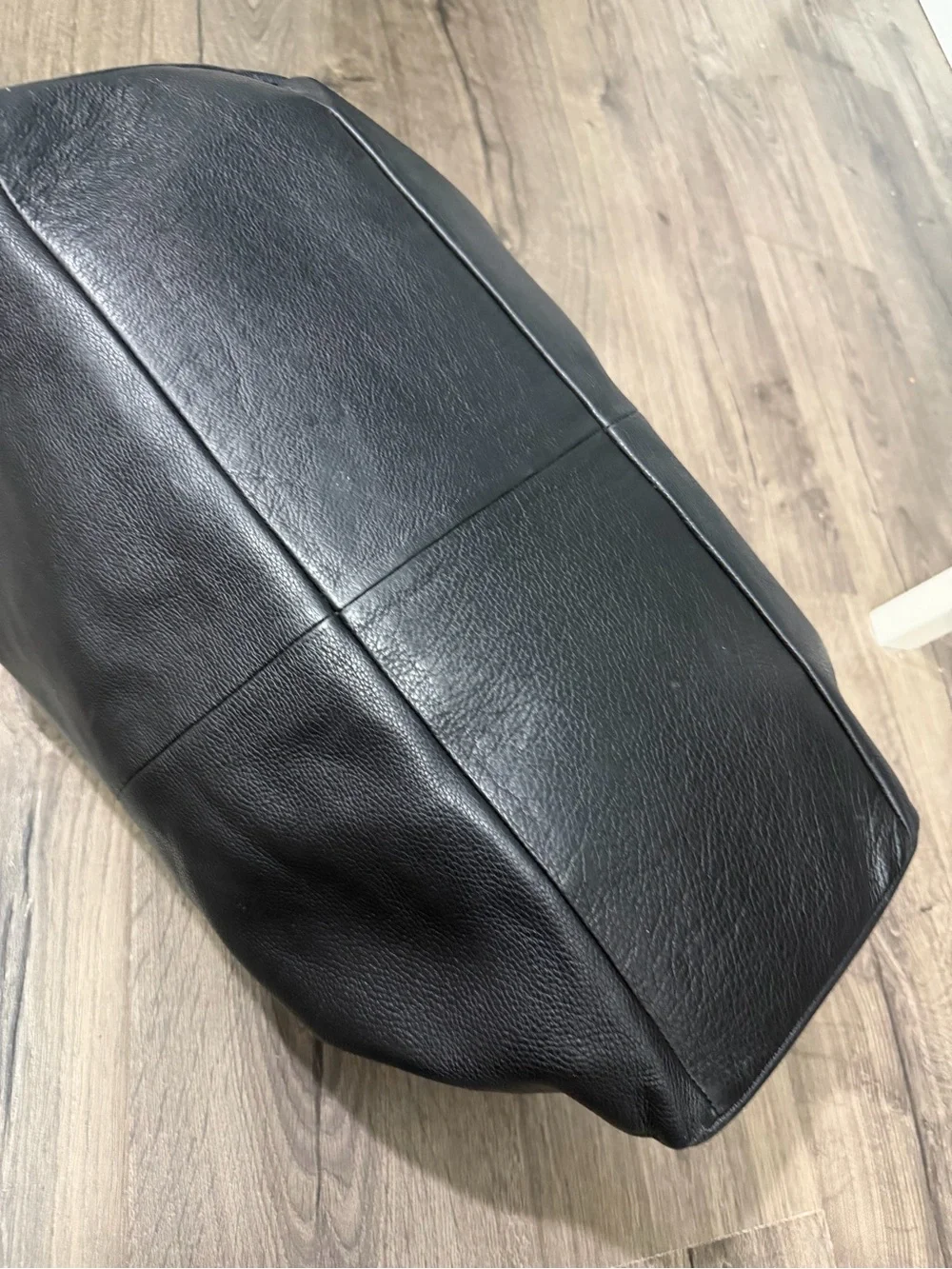 Coach Black Pebbled Leather Travel Tote